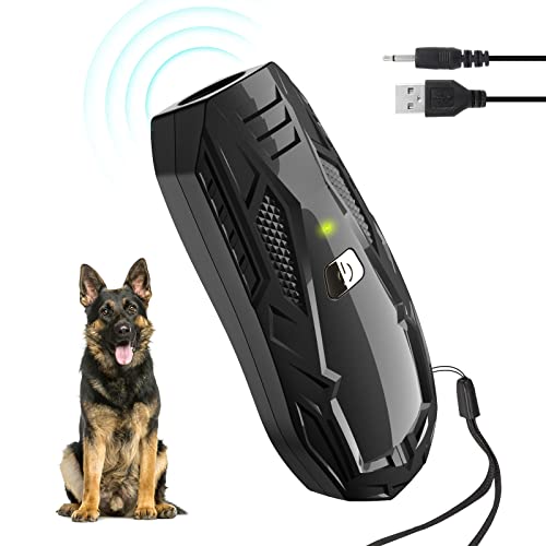 Antibell für Hunde, Ultraschall Anti Bell Gerät ​Bellenstopper Hund, Ultraschall-Anti-Bellgerät Hundebellen-Abschreckmittel Hunderindenstopper...